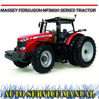 Massey Ferguson Mf8600 Series Tractor Workshop Service Repair Manual ~ Dvd