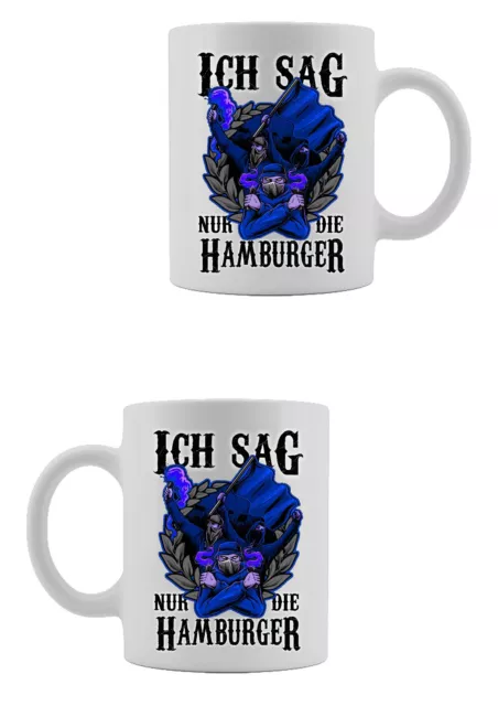 Ich sag nur Hamburg Fan Fußball bedruckte Kaffeetasse 330ml HANDMADE