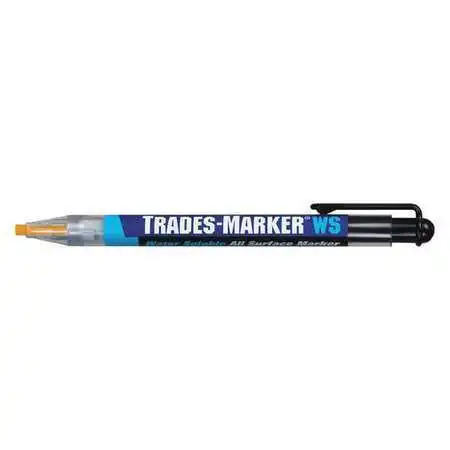 Markal 096171 Removable Trades-Marker Ws, Medium Tip, Yellow Color Family, Wax