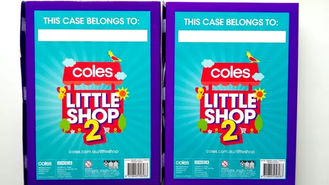 Coles Little Shop 2 - Complete Full Set of 30 Minis with Collectors Case 2x Lot 3