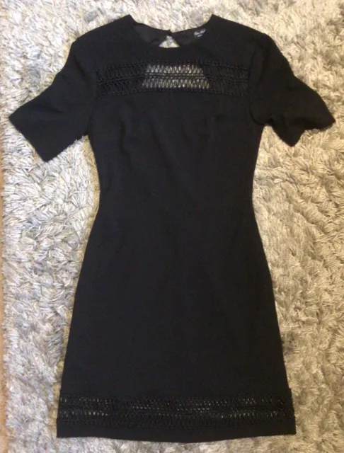 Ladies/Girls Miss Selfridge Little Black Dress Size 8 Worn Once