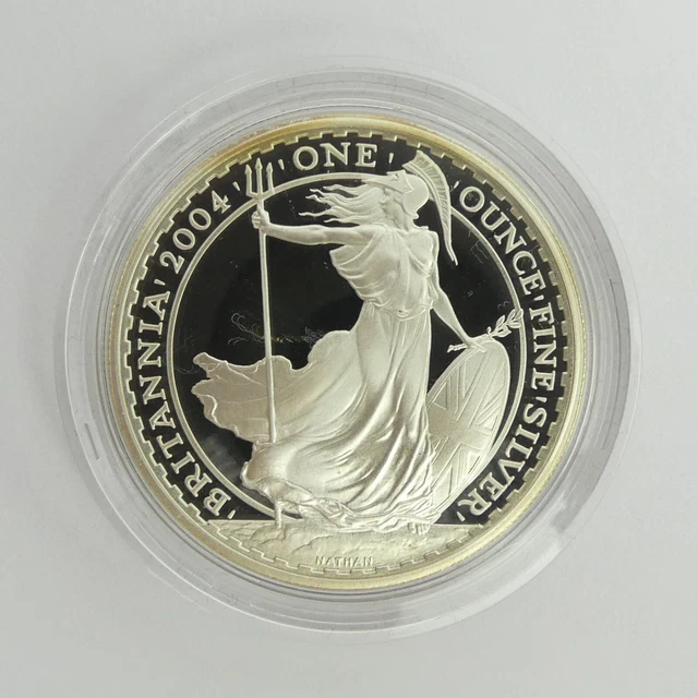Royal Mint 2004 Britannia Silver Proof £2 Coin Boxed With C.o.a