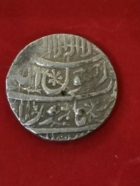 Mughal Empire Shah Jahan 1628-58 AD- Silver Rupee, Burhanpur Mint. V4