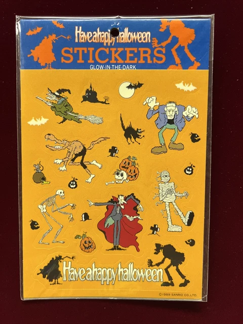 Vintage Sanrio Haveahappy Halloween Glow In The Dark  RARE Japan 1989