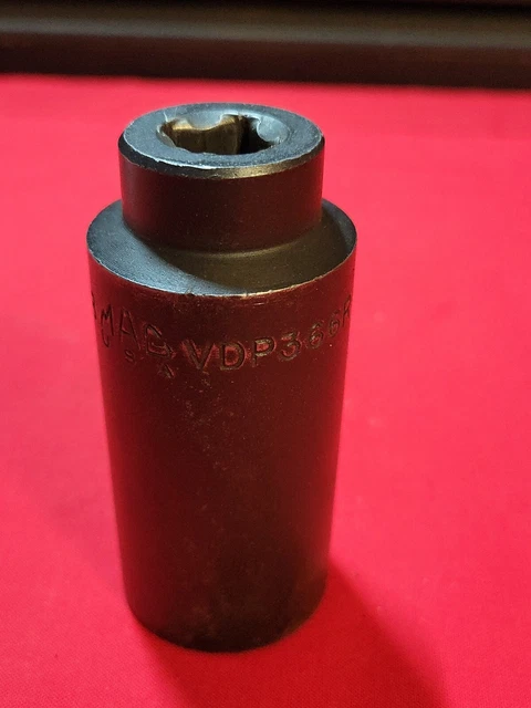 Mac Tools USA 1/2" Drive 1-1/8" SAE Deep Impact 6 Point Socket VDP366r