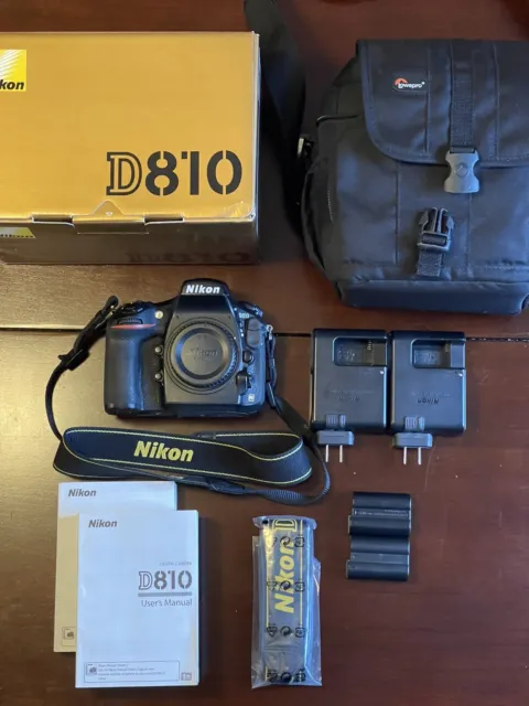 Nikon D810 36.3MP DSLR Camera - Black (Body Only)