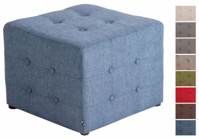 Sgabello puf poggiapiedi Melbourne similpelle chesterfield divano puff pouf