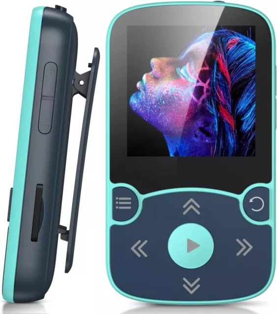 SanDisk 32GB Clip Sport Go MP3 Player, Blue- LED Screen and FM Radio - SDMX30-03