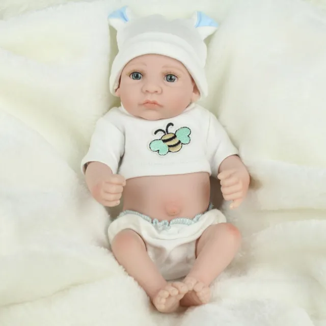 10" Full Body Vinyl Silicone Reborn Baby Doll Newborn Preemie Boy Kids Toy Gift