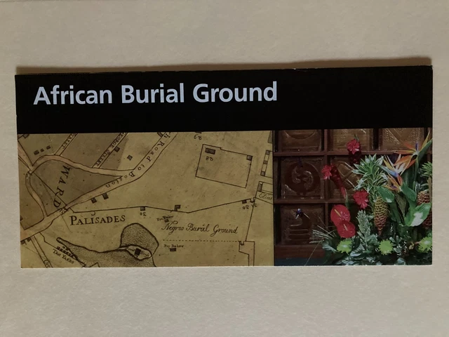 AFRICAN BURIAL GROUND National Park Unigrid Brochure New York City