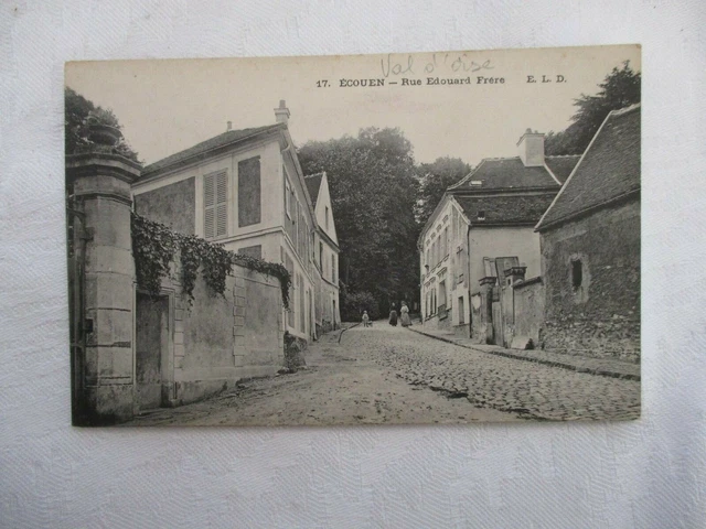Cpa Val D'oise 95 Ecouen Rue Edouard Frere