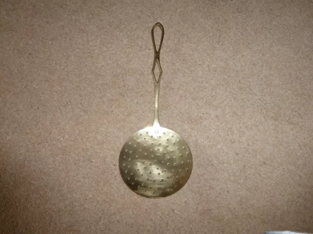 Vintage Old  Brass  Cream Skimmers