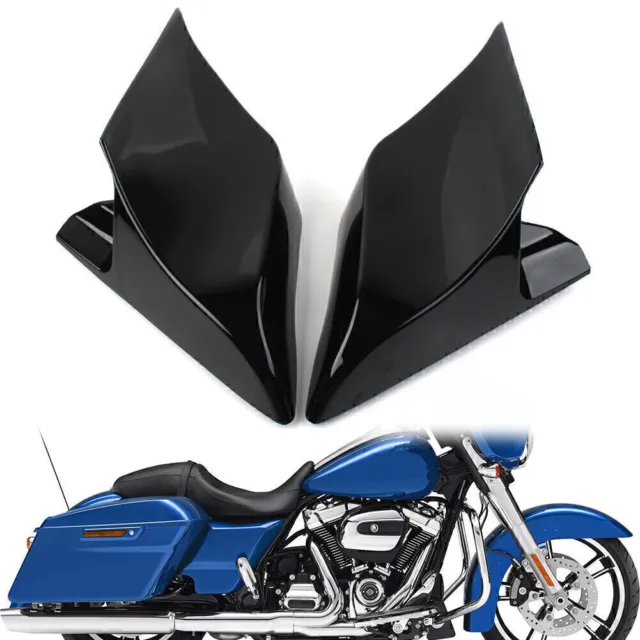 Gestreckte Seiten Abdeckung Motor Für Harley Touring Road Street Glide 2014-2021
