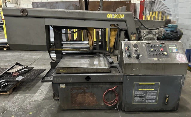 Hyd-Mech M-20P Horizontal Bandsaw 20" x 30" Capacity, Semi-Automatic Mitering