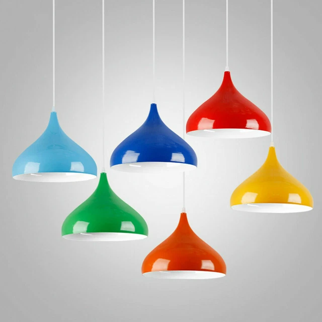 Retro Modern Vintage Metal Ceiling Pendant Industrial Light Shade Chandelier