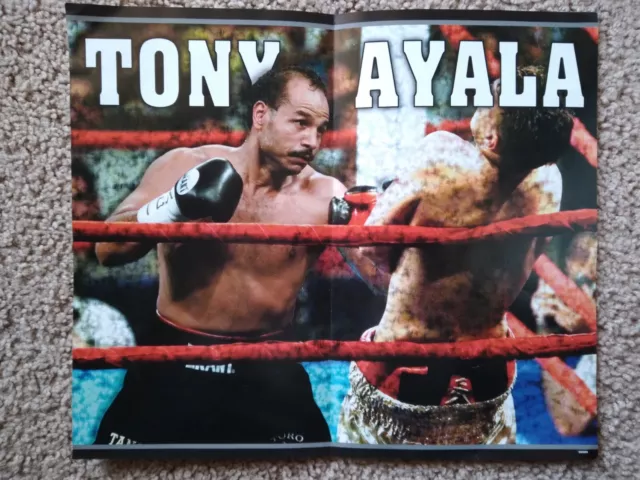 Texas Professional Boxer Tony Ayala Poster has fold in middle 13"x 11"