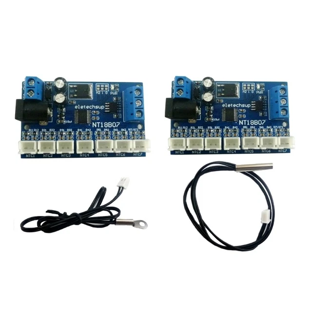 Modbus Tcp Temperature Sensor Array Module 7-CHANNEL RS485 NTC Sensor Thermistor Temperature Sensor with Modbus ...