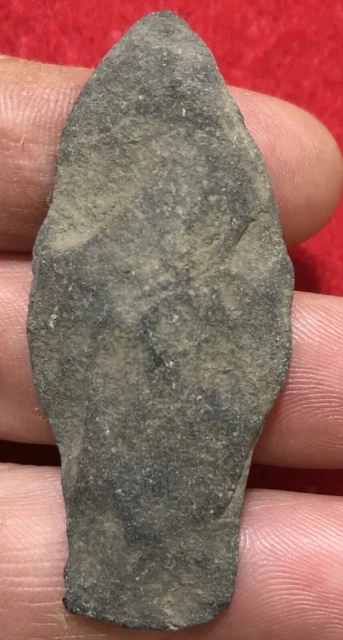 👉Great 2 3/8" New Jersey Argillite Poplar Island Arrowhead Guaranteed Ancient👈