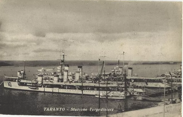 TARANTO -  Stazione Torpediniere - animata - datata 19.12.1934    -pipg20