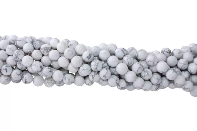 100% Natural Howlite Gemstone Jewelry 8mm Beads 15 Inches Strand Wholesale Lot