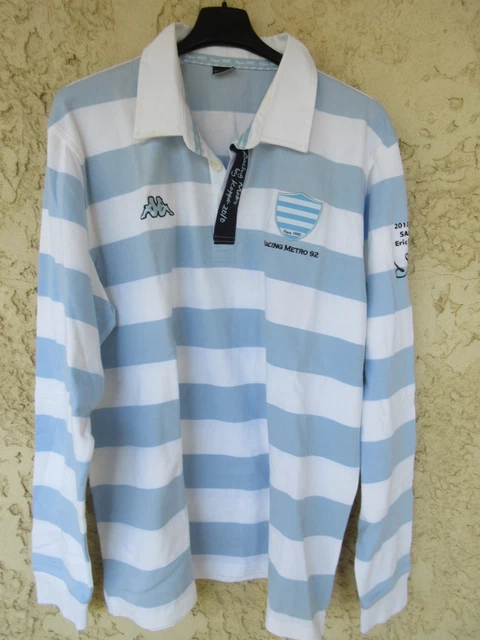 RACING METRO 92 Maillot de Rugby pour Homme de la Collection Officielle Kappa, Taille Adulte