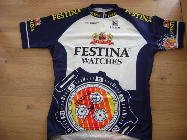 MAILLOT JERSEY FESTINA VIRENQUE MAGLIA BICI CICLISMO