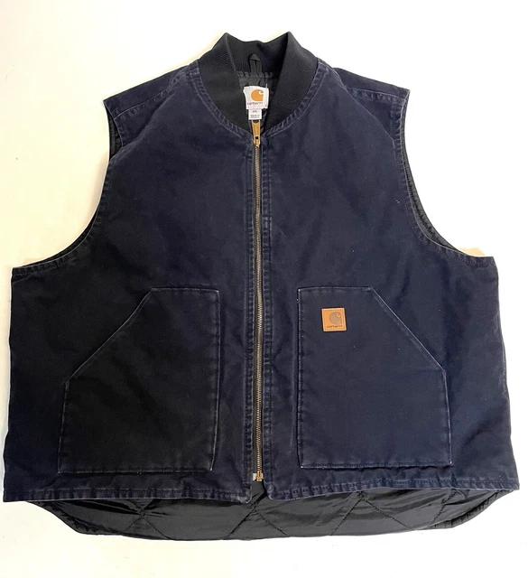 Carhartt vest navy blue xxl xl workwear