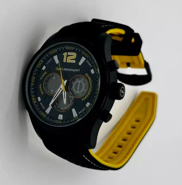 Opel Motorsport Uhr  Herrenuhr Armbanduhr in Geschenkverpackung 11045 3