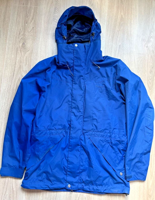ROHAN MEN'S MEDIUM Atlas Jacket Barricade Blue Coat Hooded Walking ...