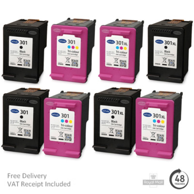 Remanufactured HP 301 & 301XL Ink Cartridges For HP Envy 5530 Printers