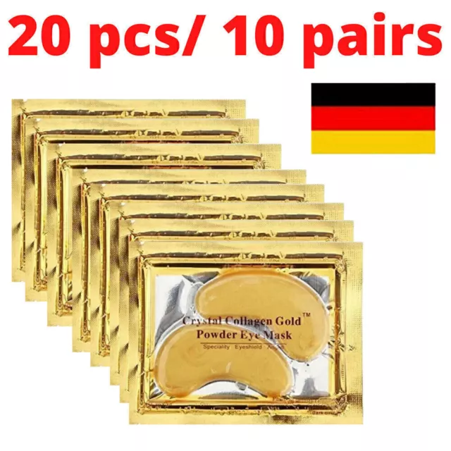 20x Augenpads Augen Pads Collagen Augenpad Anti Falten Pads Falten 24 k Gol C2V3 3