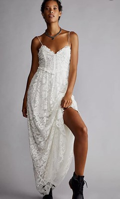 NWT  For Love & Lemons Joelle  Maxi Dress, M