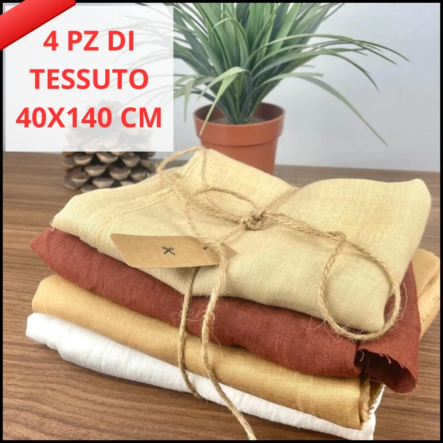 scampoli tessuti e stoffe puro lino per patchwork abbigliamento set cucito