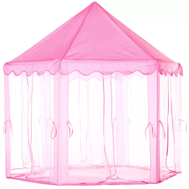 Girls Princess Castle Play Tent Large Indoor Outdoor Kids Playhouse Gift Pink