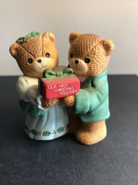 Lucy and Me Bear  Enesco Rigg 1987 Our First Christmas Together