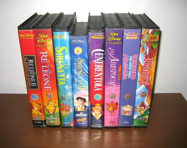 Vhs Disney Cartoni Animati Lotto 18 Videocassette Originali