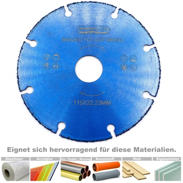 Lame De Scie Circulaire 125 Mm Pour Meuleuse D'angle – Inter-Kert Qualité Supérieure, Coupe Bois, 24 Dents
