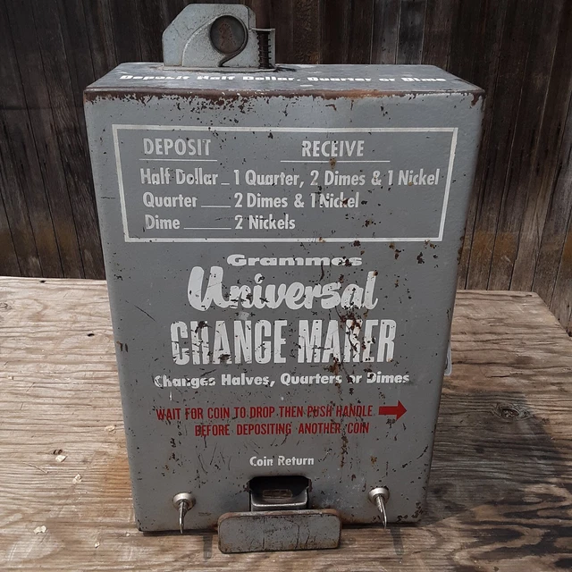 Vintage Half Dollar 50 Cent Coin Changer GRAMMES Universal Change Maker