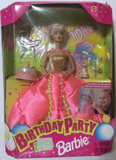 1998 Vintage Birthday Barbie Doll never been out of box-Damage box
