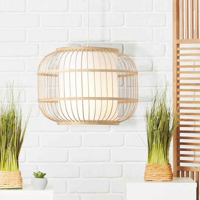 Hängelampe im Nature Style - Pendelleuchte höhenverstellbar - Ø 40cm