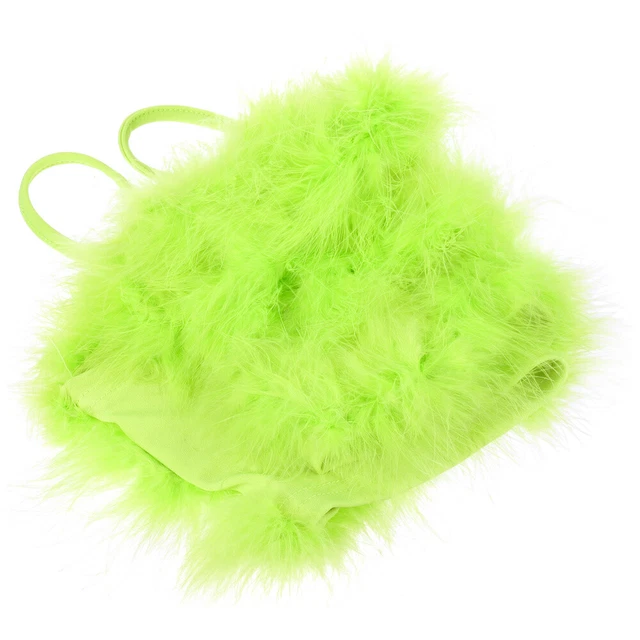 Hauts Courts Poitrine Enveloppante En Peluche Débardeur Court Découper