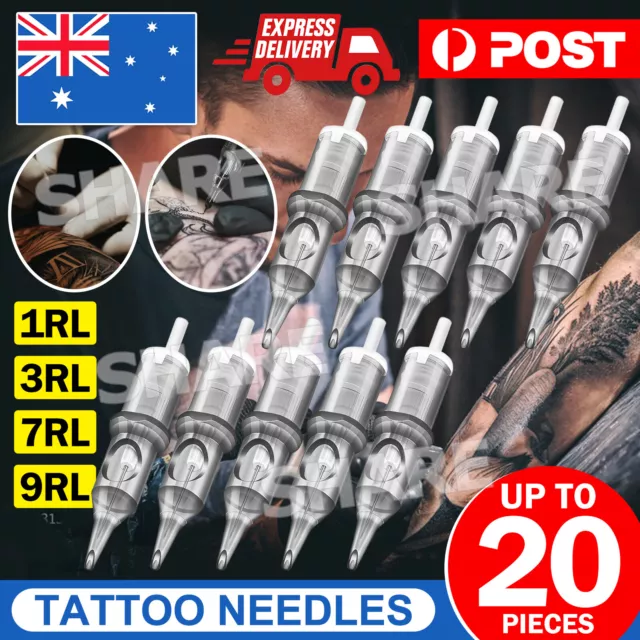 5/10/20 Pcs Disposable Tattoo Needle Cartridges Sterilized Round Liners Shaders