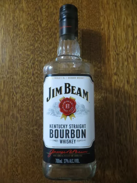 Empty Bottle Jim Beam Kentucky Straight Bourbon Whiskey