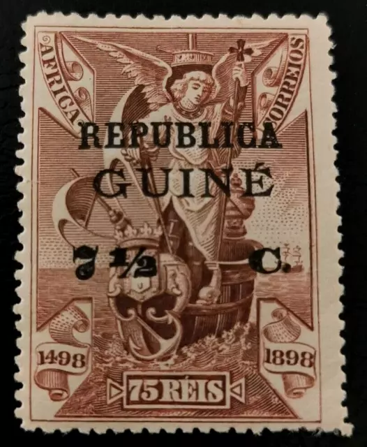 Guinea: 1913 Vasco da Gama Stamps of Portuguese Africa Ove. (Collectible Stamp).