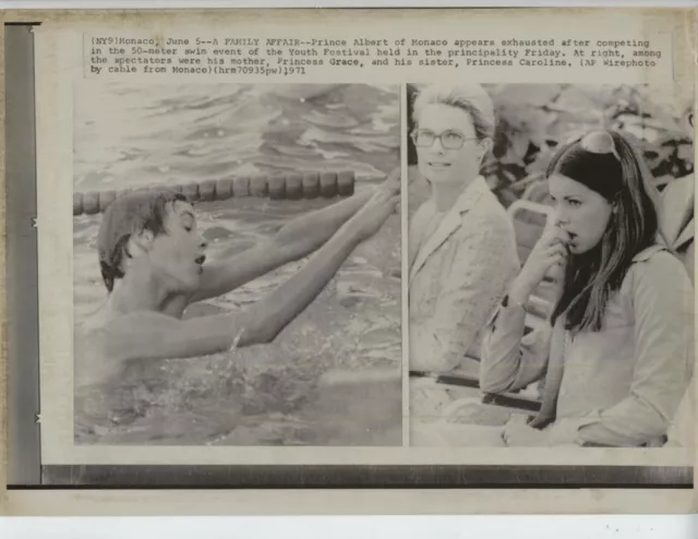 1971 Original Prince Albert Ii Monaco Photo Vintage Grimaldi Son Princess Grace