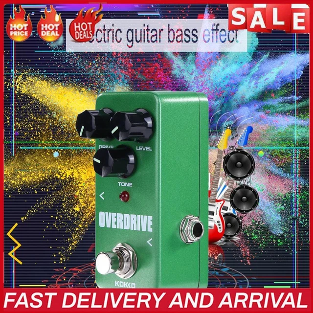 KOKKO Guitar Effect Pedal Distortion Overdrive 9V Adapter Bass Power Supply