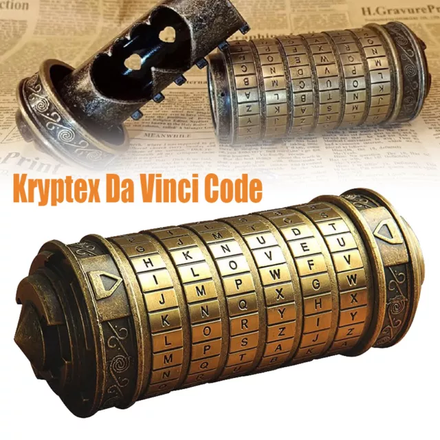 Da Vinci Code Mini Cryptex Rätsel und Puzzle für Weihnachten,Lock Puzzle Boxen