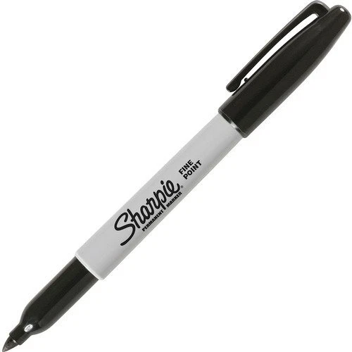 Sharpie 30051 Permanent Marker Fine Point BLACK, Single (SAN30051)