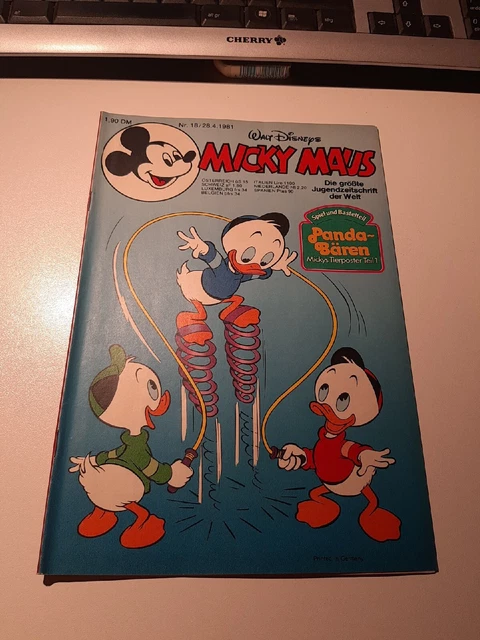 Micky Maus Nr.18  Jahrgang 1981 Mit Bastelbeilage & Schnipp