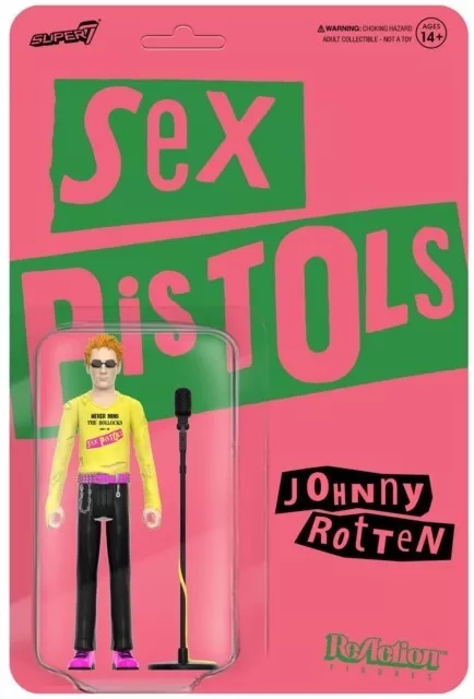 Johnny Rotten (Never Mind The Bollocks) Sex Pistols Reaction Wave 2  super 7